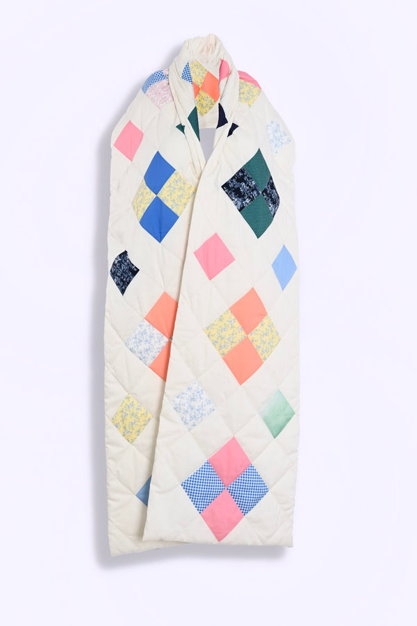 Emaline Quilted Scarf —  Patches (Preorder)