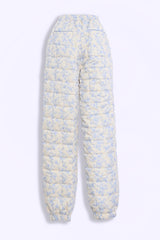Ada Quilted Joggers — Blue Toile (Preorder)