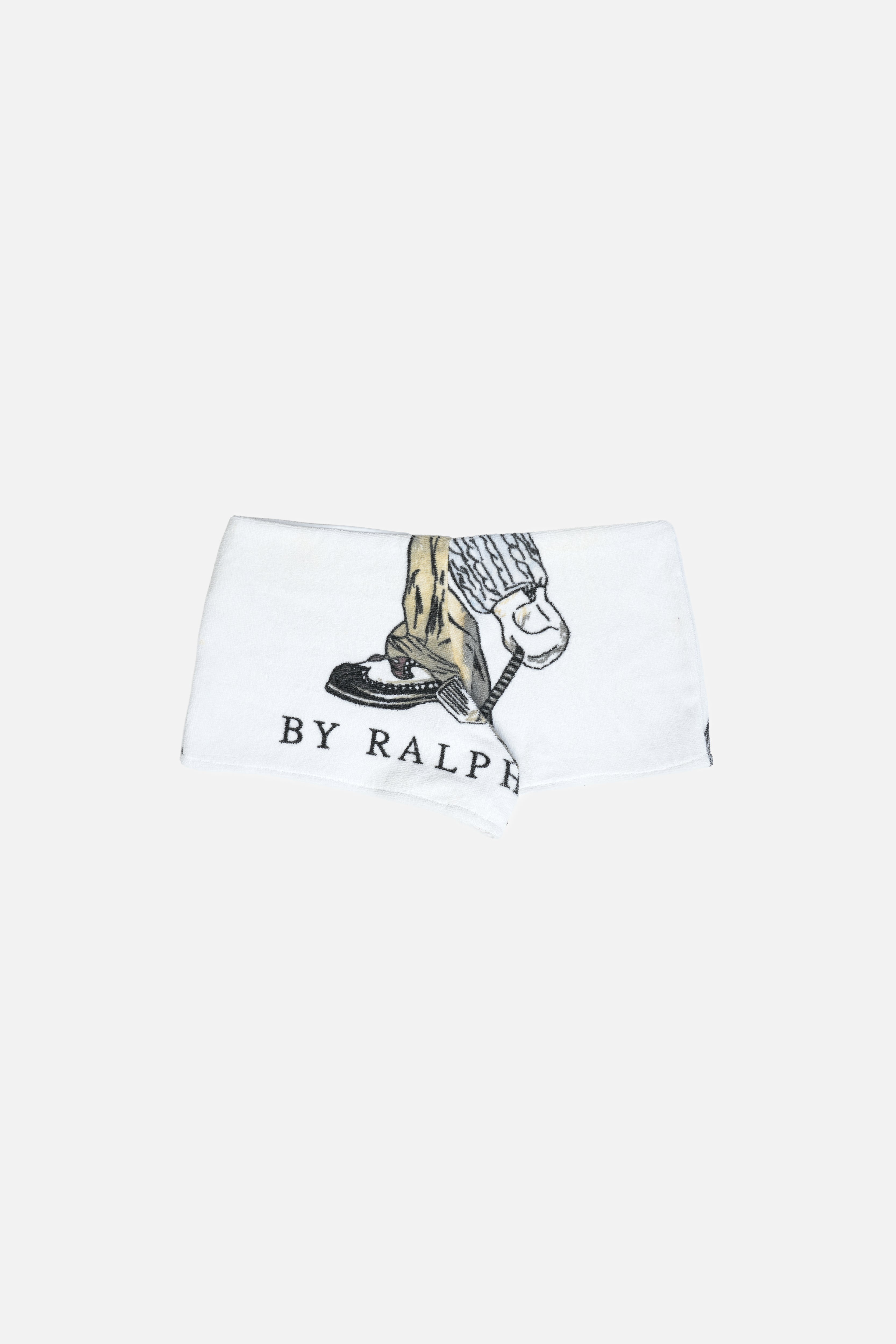 Towel Upcycled Mini Shorts — Golfing Bear