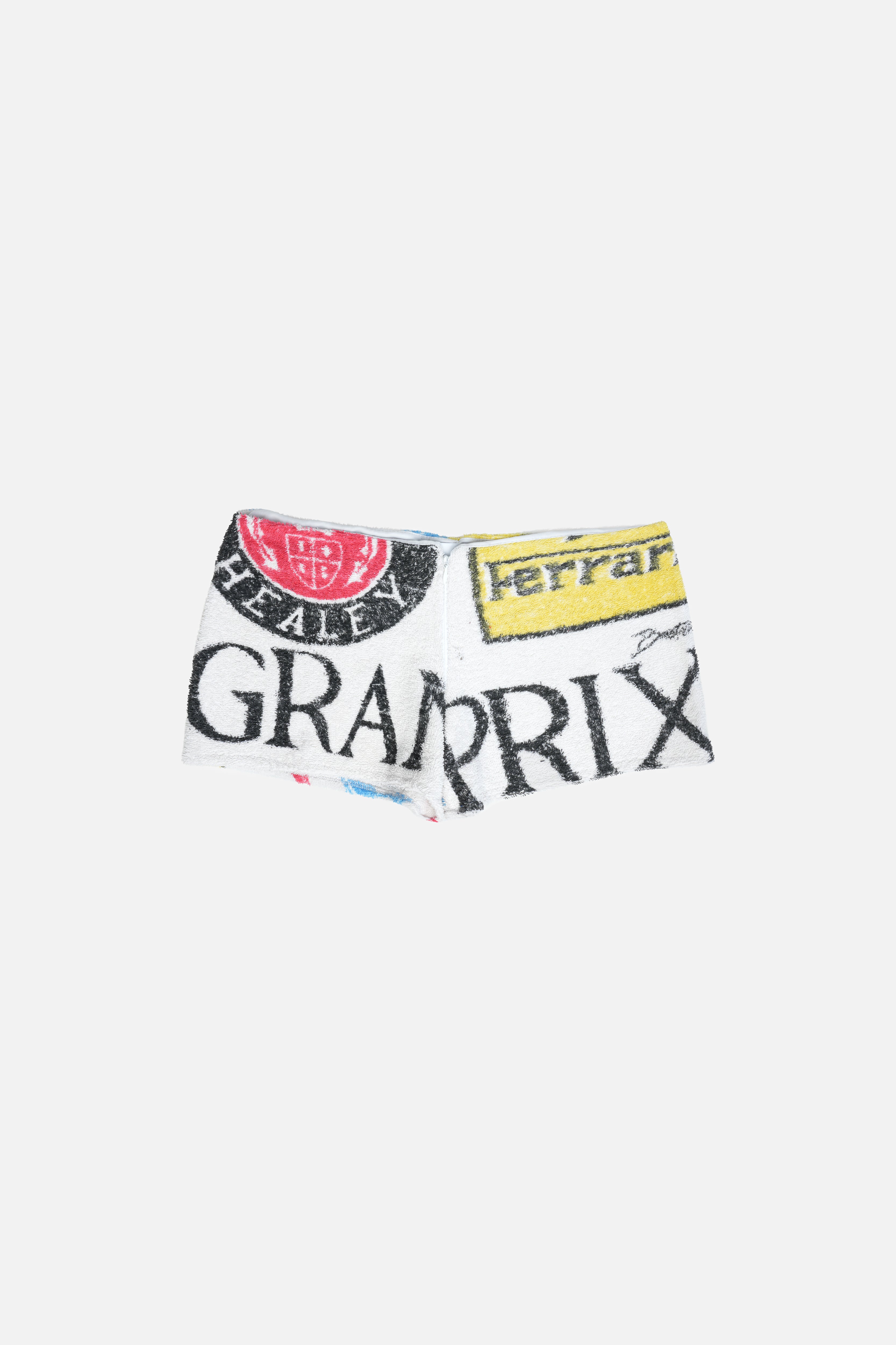 Towel Upcycled Mini Shorts — Grand Prix