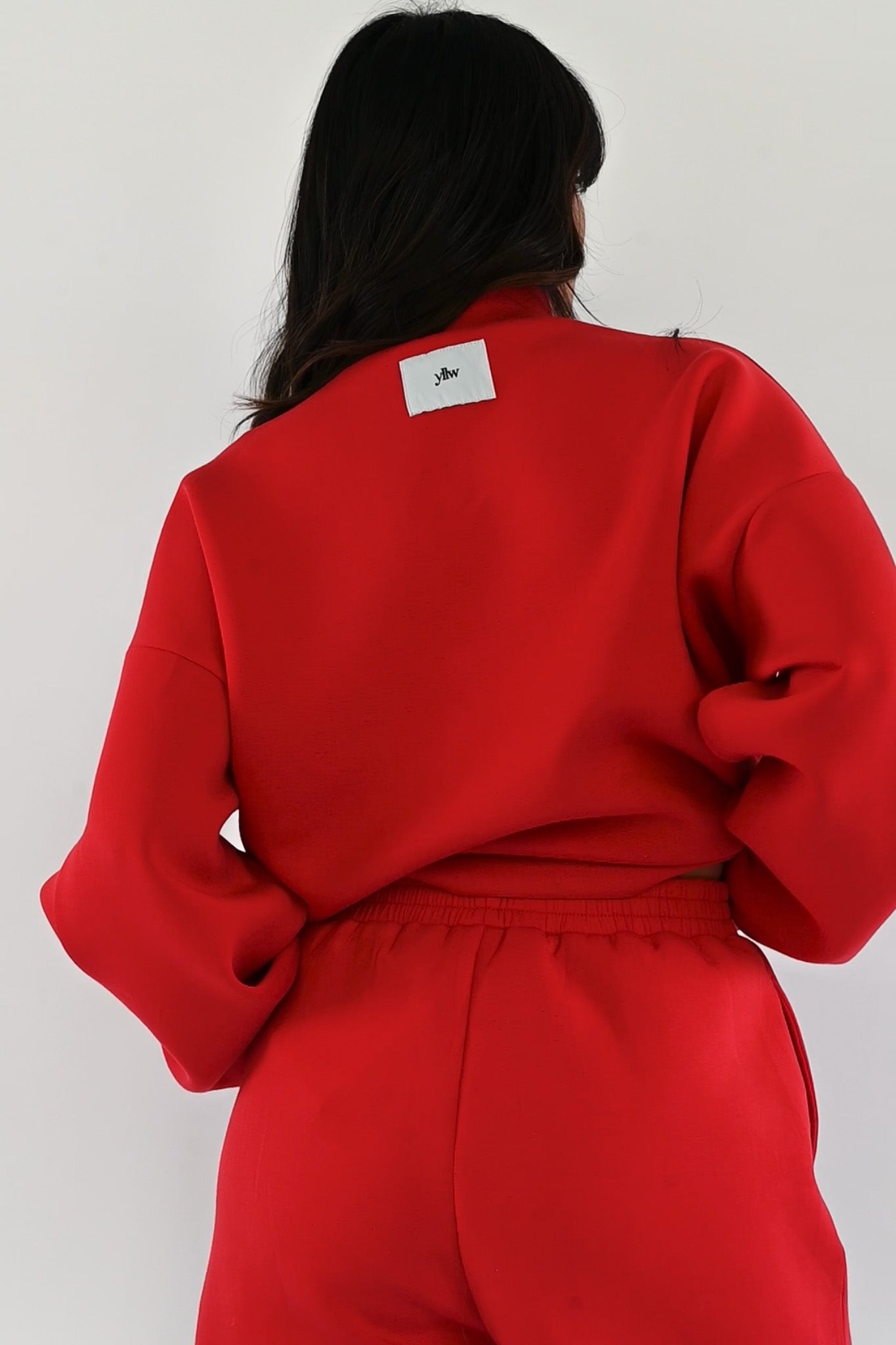 Maya Scuba Pullover — Ruby