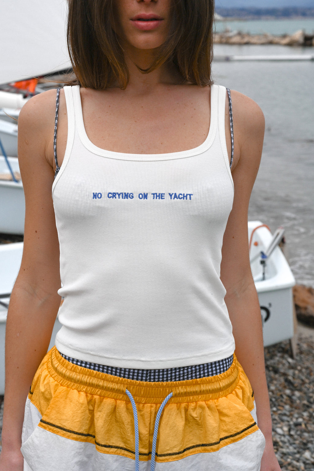 Yellow The Label No Crying Tank