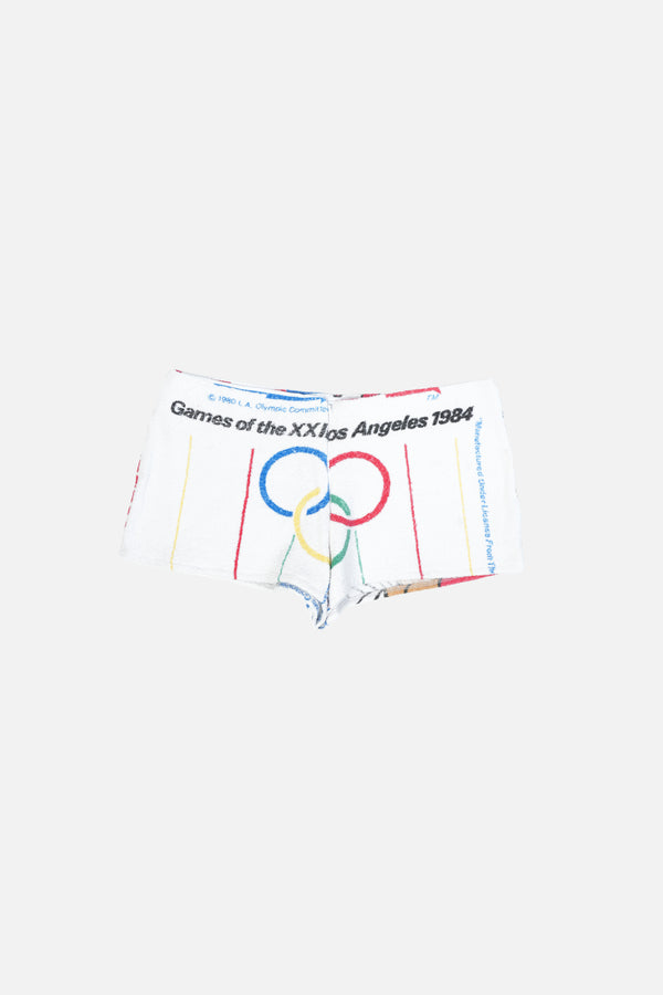 Towel Upcycled Mini Shorts — LA 1984
