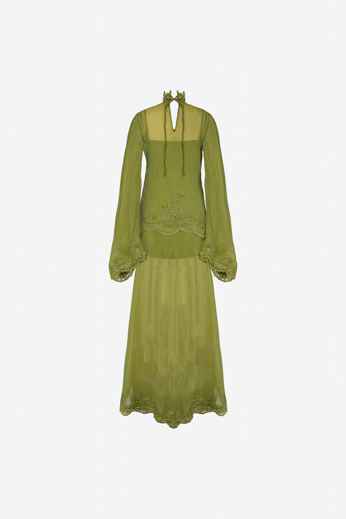 Liz Organza Dress — Olive