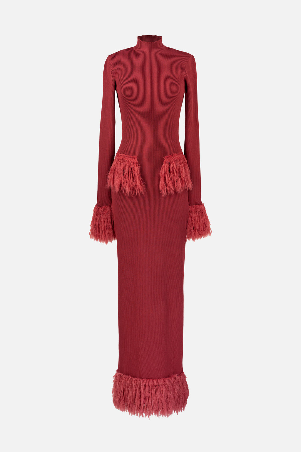 Yellow The Label Milli Knit Dress in Burgundy - Size M Yellow The Label Milli Knit Dress in Burgundy - Size M