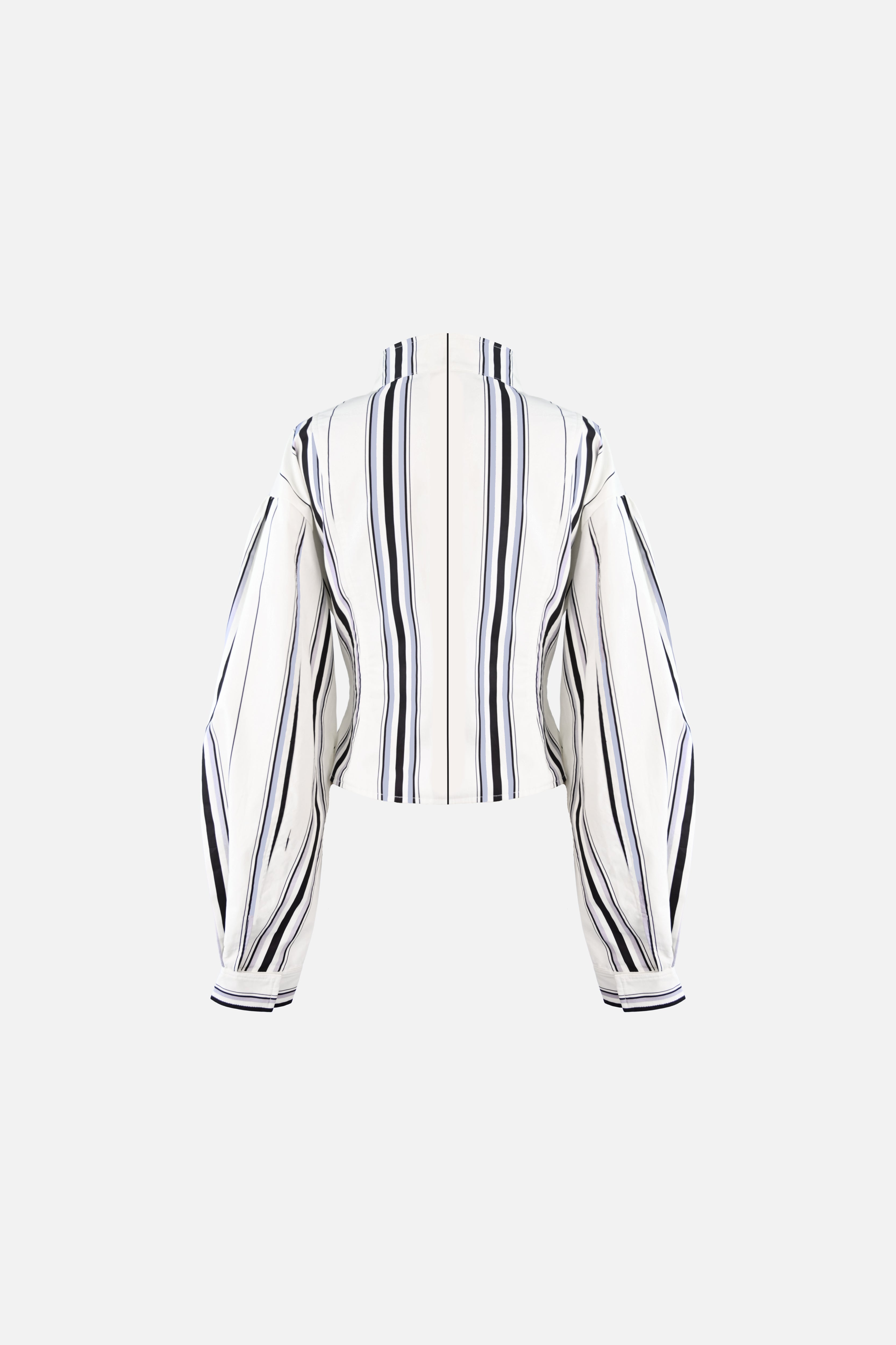 Mindy Cotton Jacket — Offwhite Striped