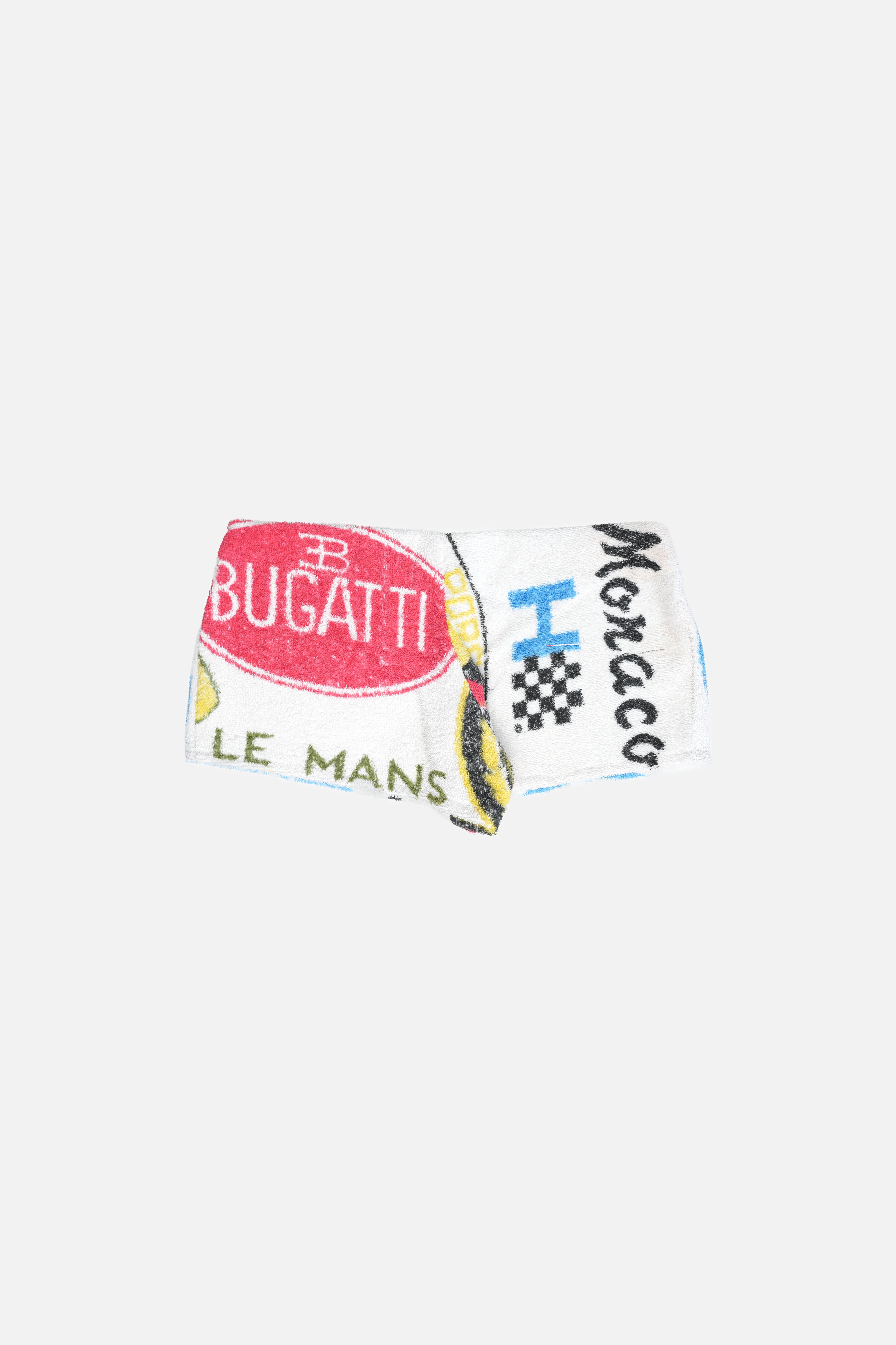 Towel Upcycled Mini Shorts — Monaco