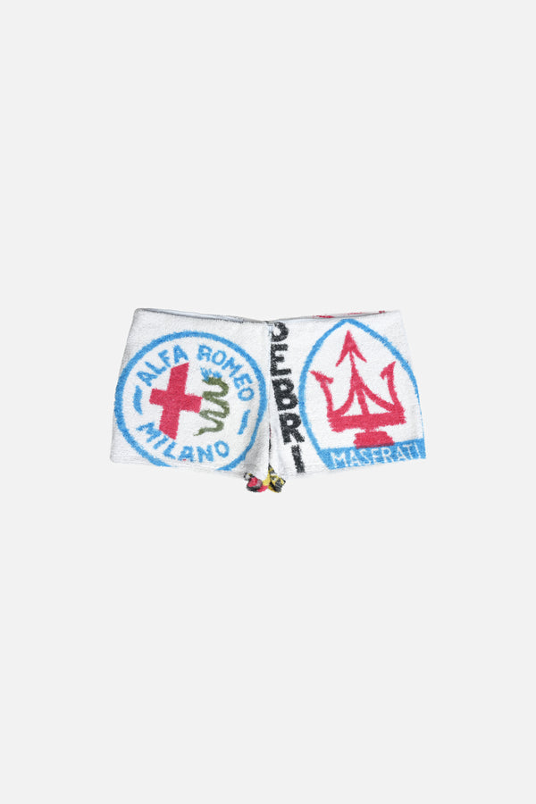 Towel Upcycled Mini Shorts — Monaco