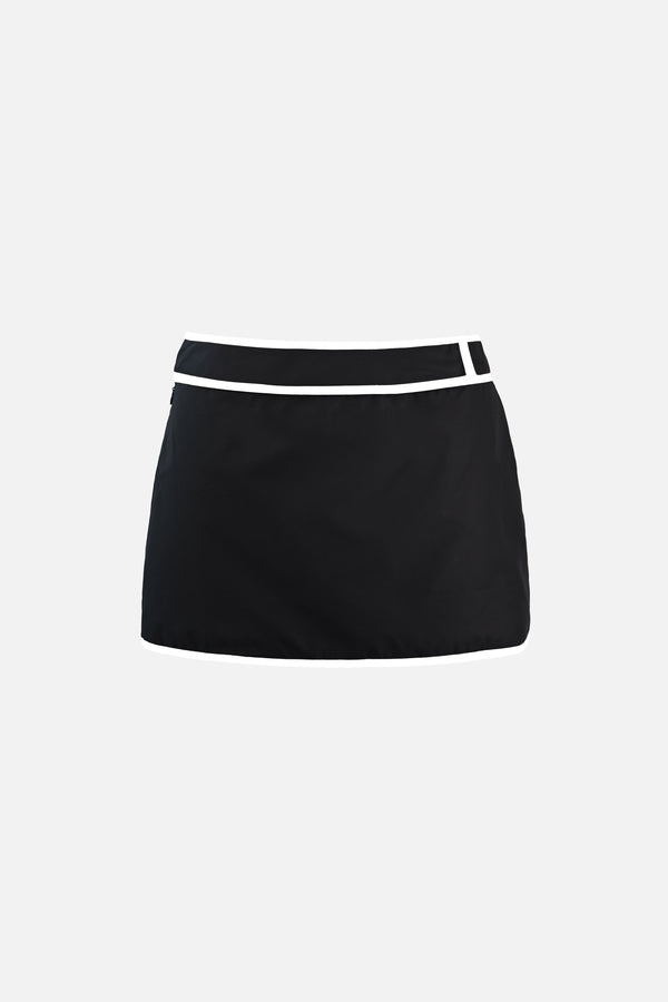 Ossie Cotton Skort — Black