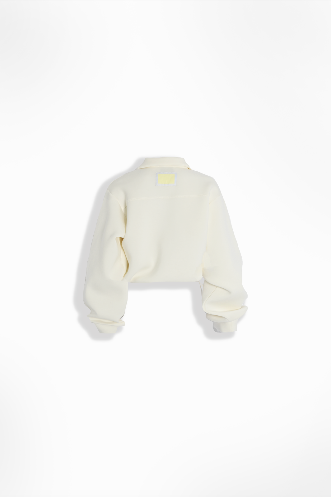 Kasey Scuba Zip Up Jacket — Offwhite