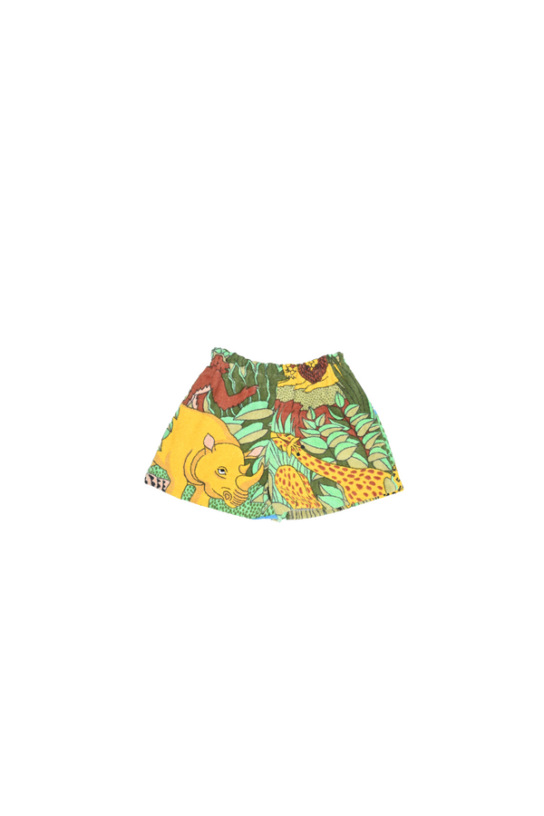 Towel Upcycled Shorts — Zoo