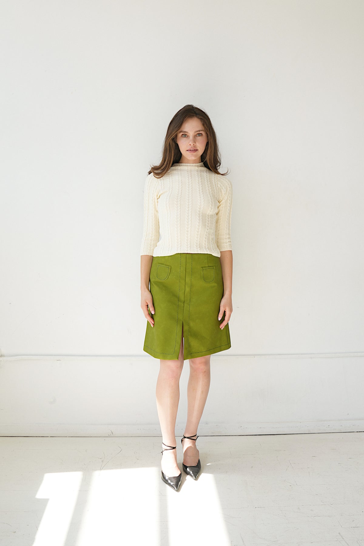 Mollie Pleather Skirt