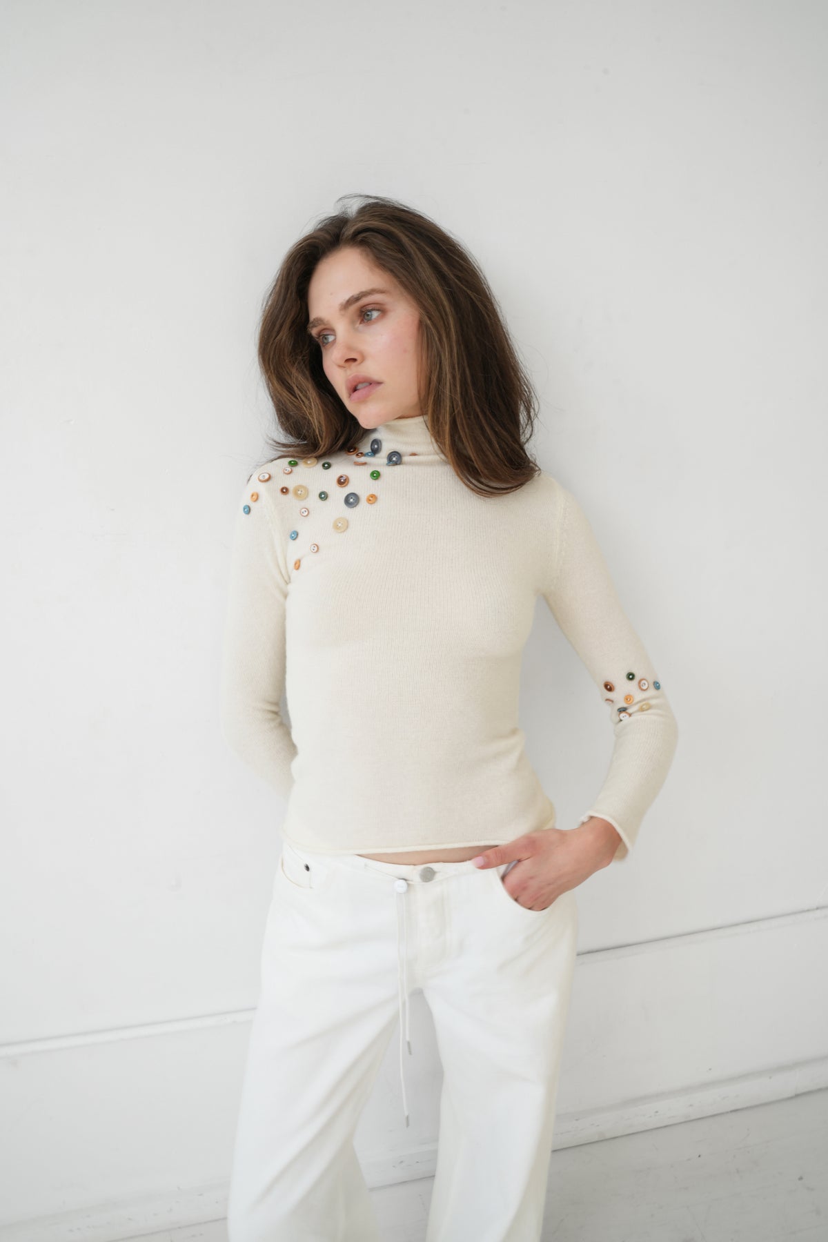 Vivienne Button Knit