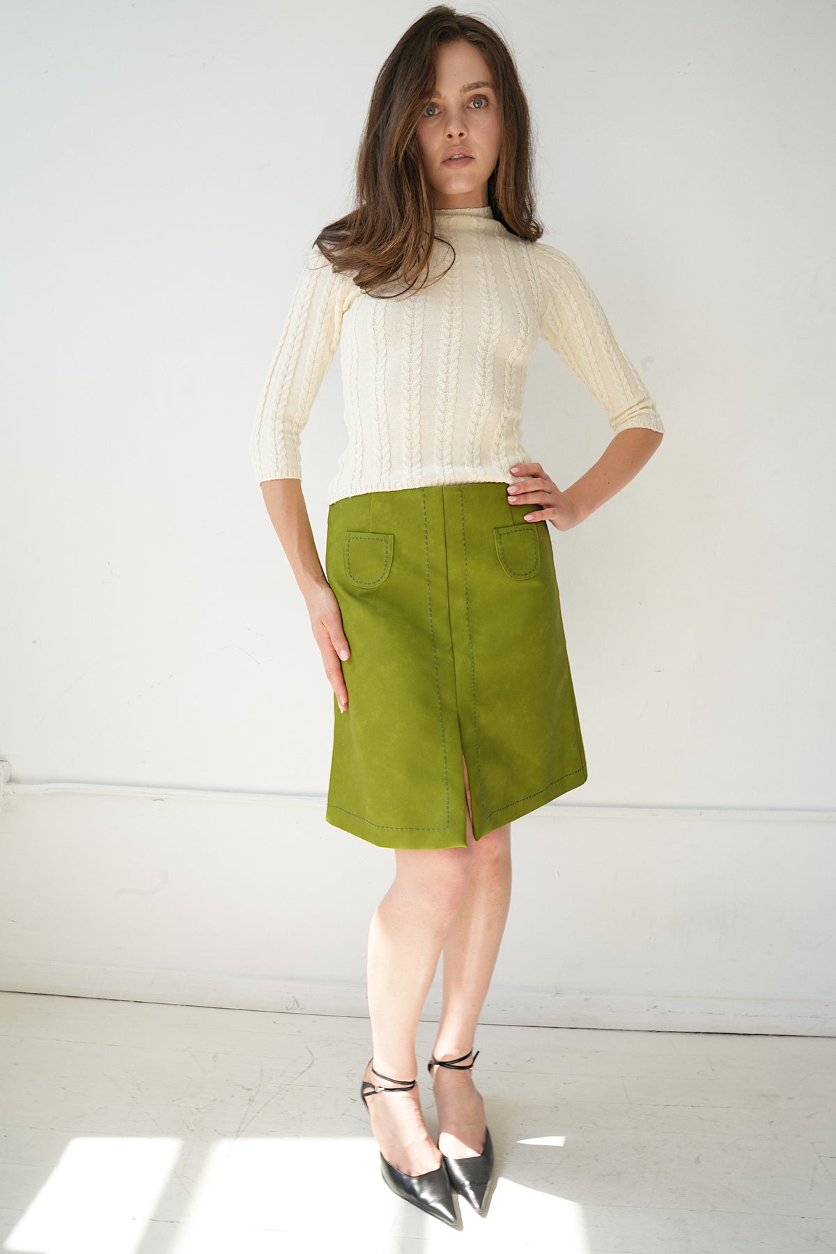 Mollie Pleather Skirt