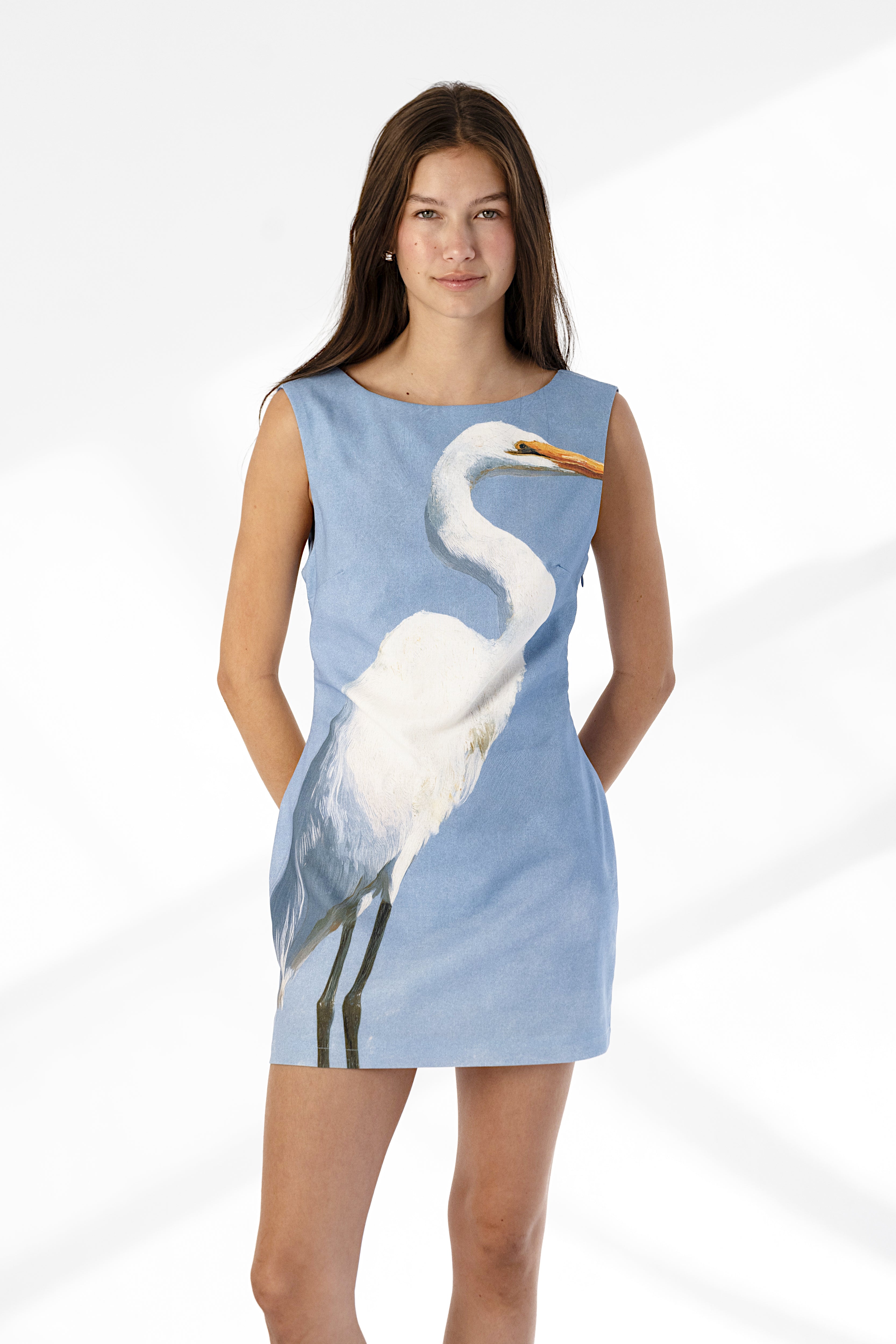 Chloe Linen Dress — Heron