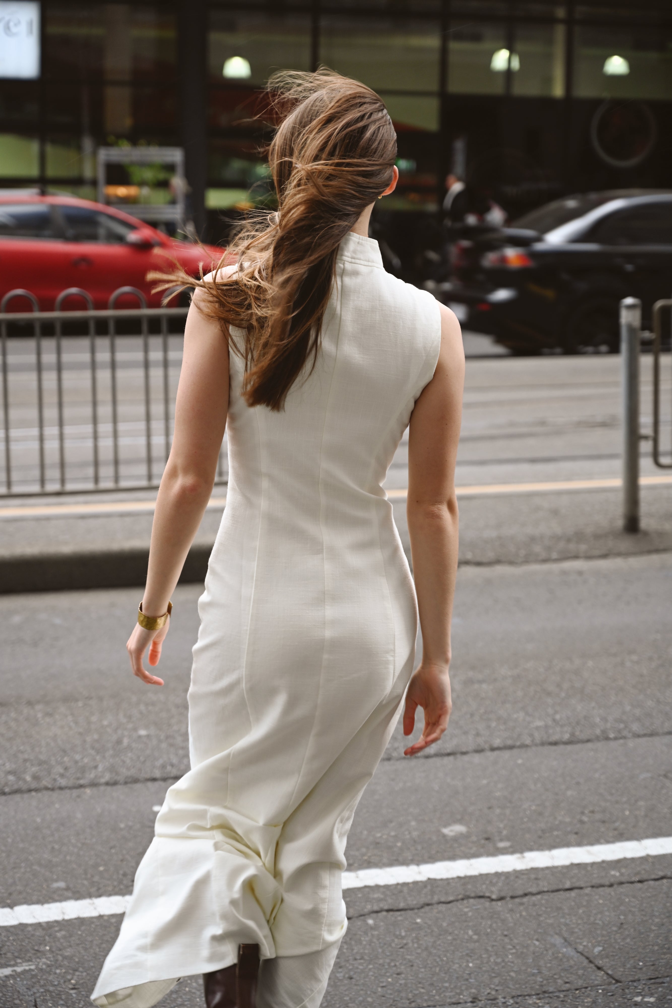 Rowan Linen Snap Dress