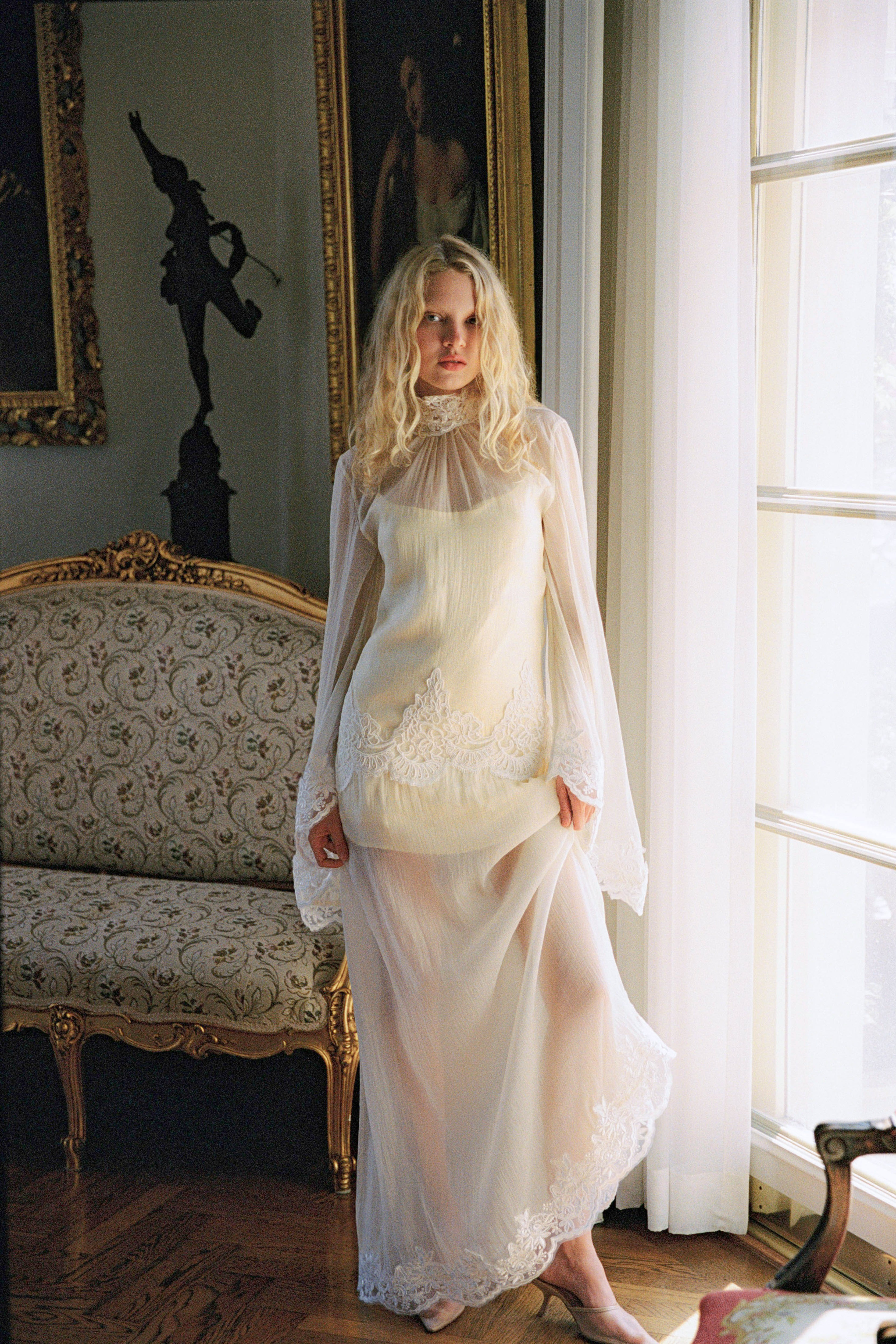 Liz Organza Dress Pastel Yellow