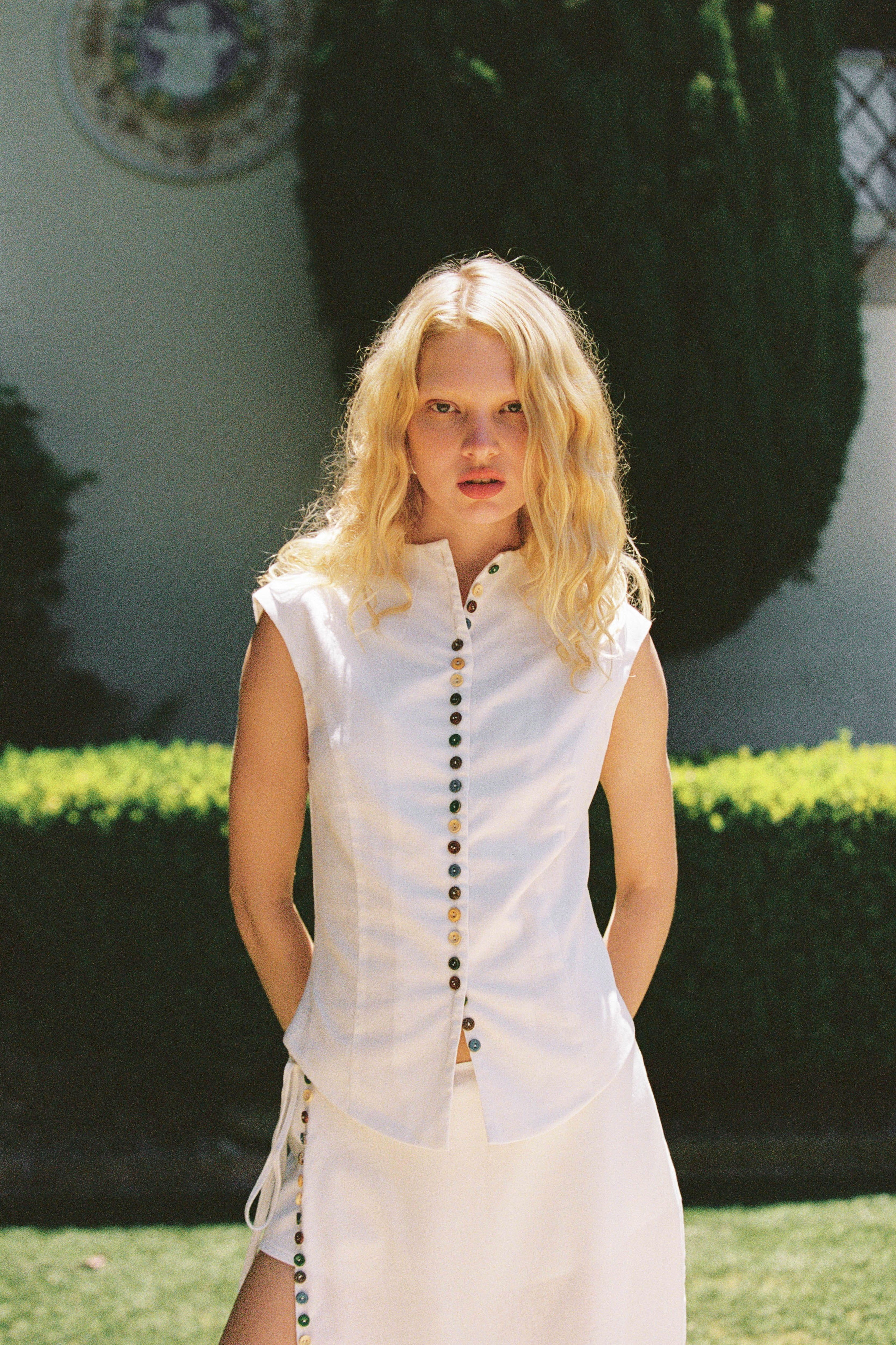 Quinn Linen Top, view 3