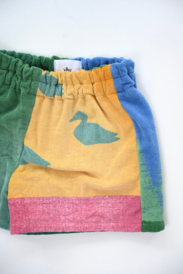 Towel Upcycled Shorts — Cabin