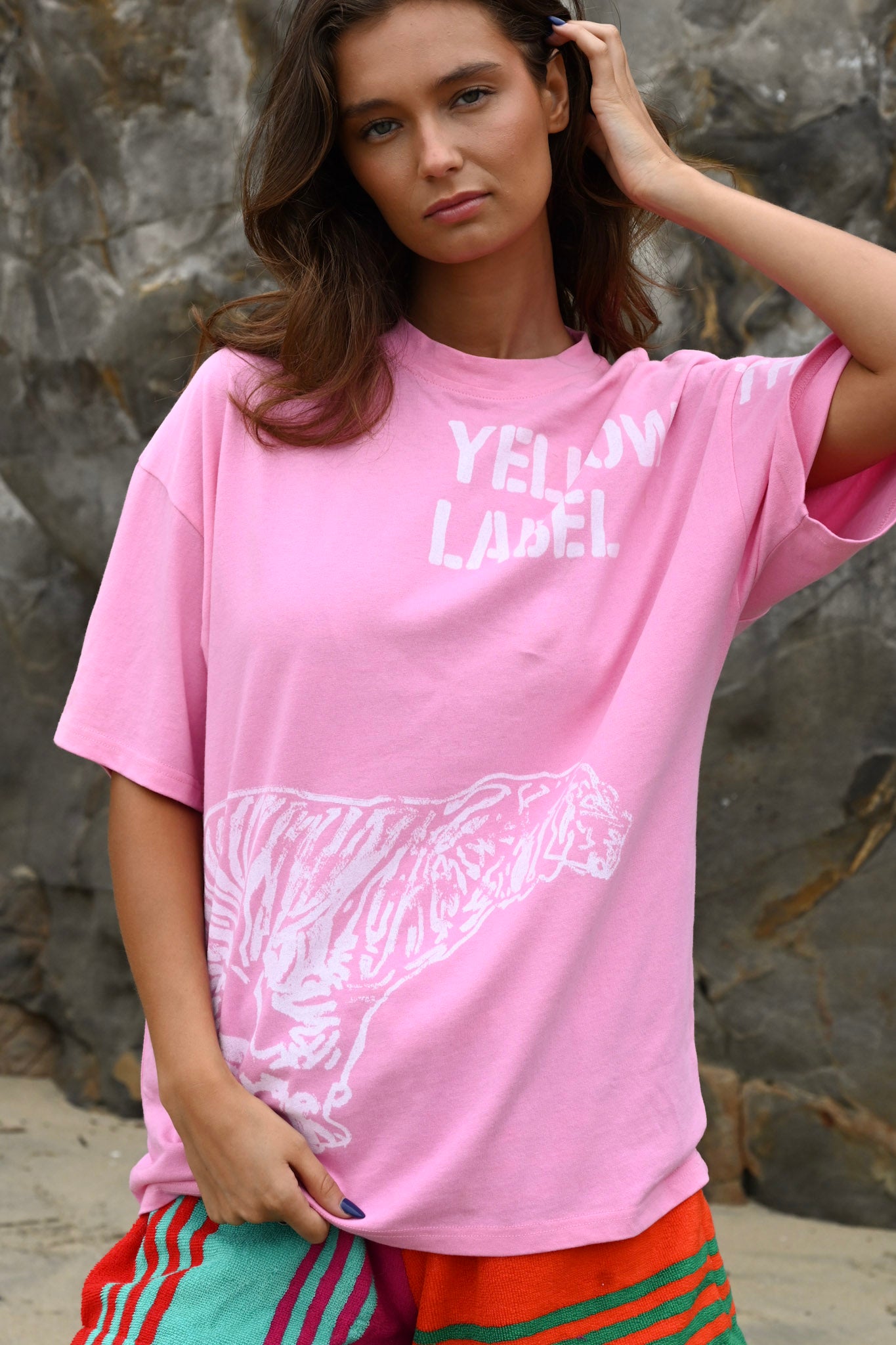 Batik Tee — Pink