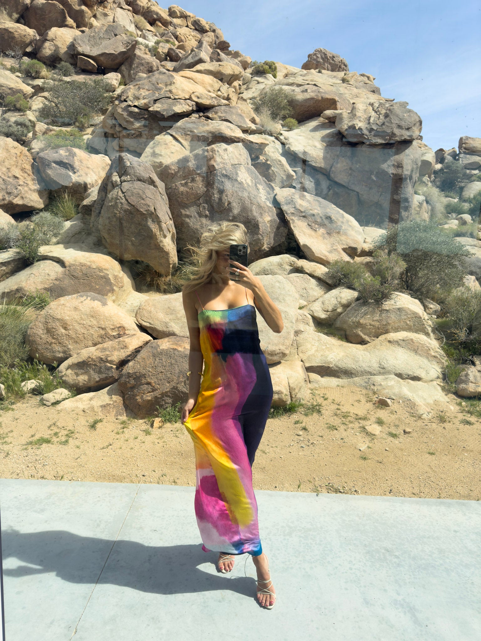 Cindy Maxi Shift Dress — Prism