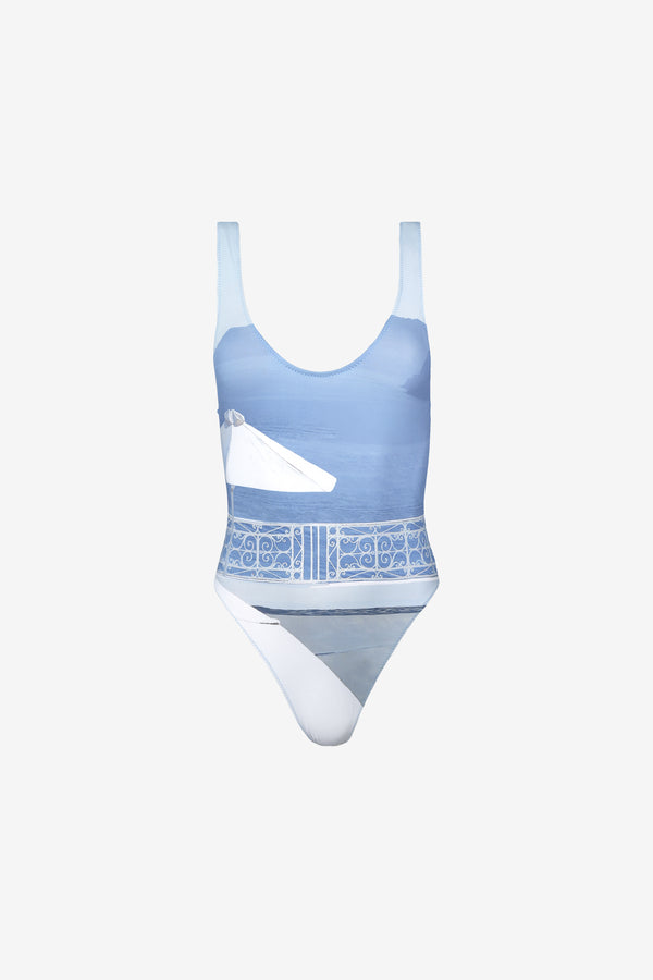 Misti One Piece in Balcony print — Italian-made one-piece swimsuit