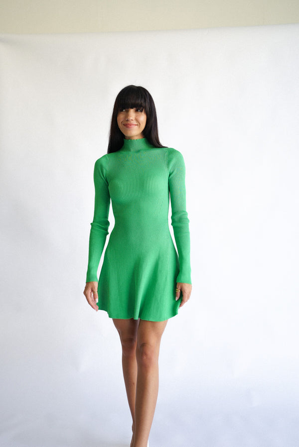Zoe Knit Dress — Apple