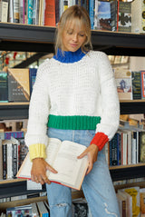 Zora Chunky Sweater — Primary Colors