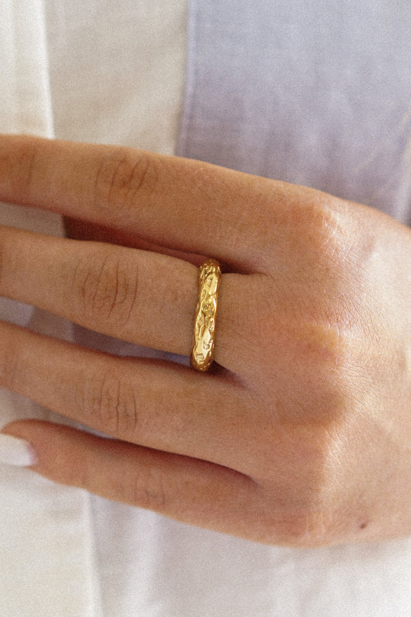 Cressida Foiled Ring — 14K Gold Plated