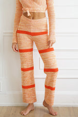 Marigold Wrap Set — Orange Knit