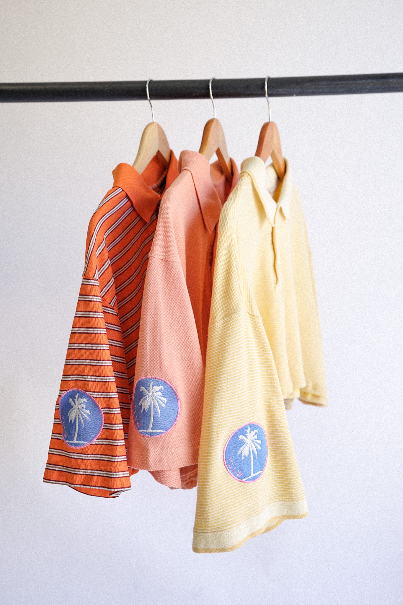 Local Retro Hemmed Polo — Oranges/Yellows (Sold Out)