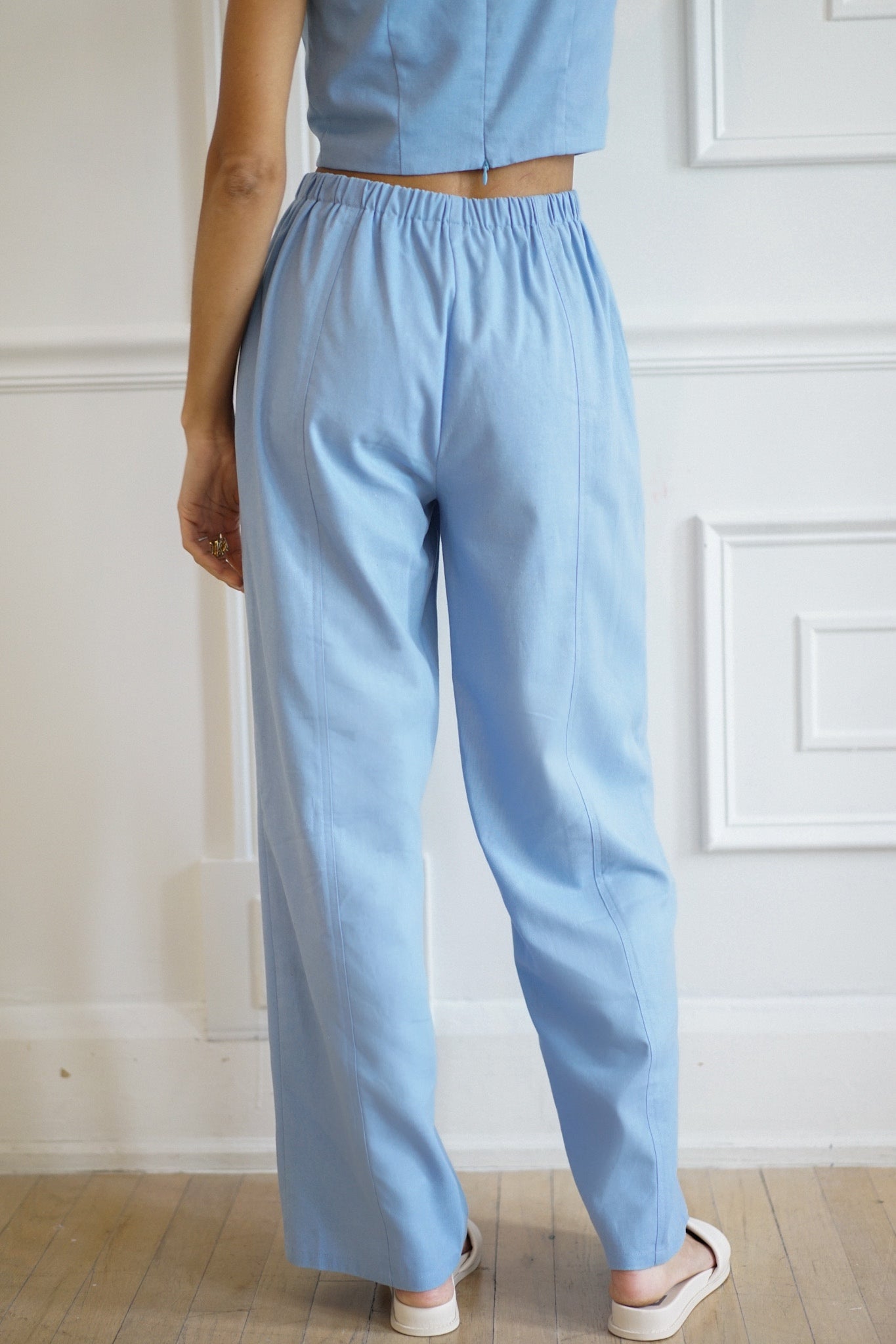 Zuri Shift Pants — Baby Blue