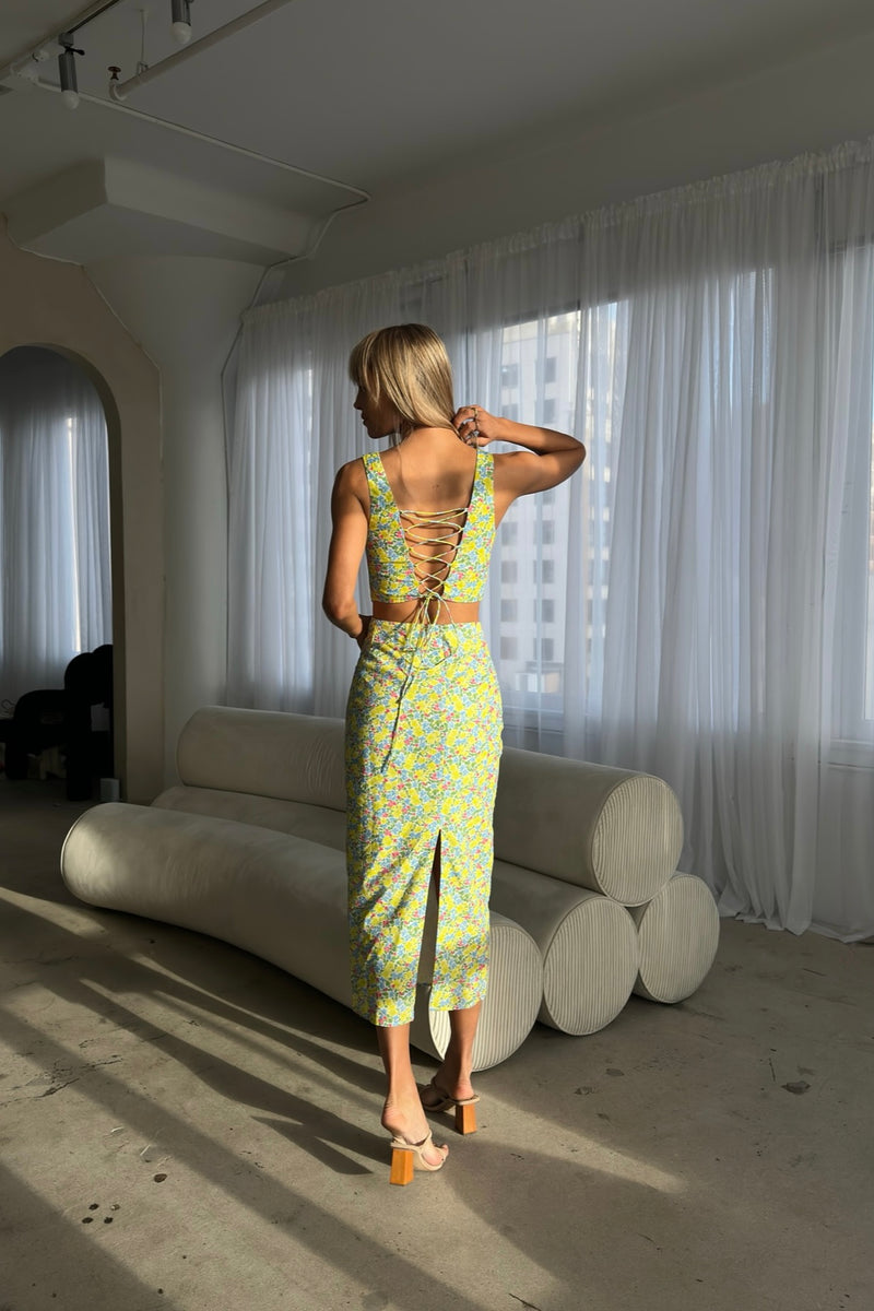 Harmony Linen Skirt  — Palisades