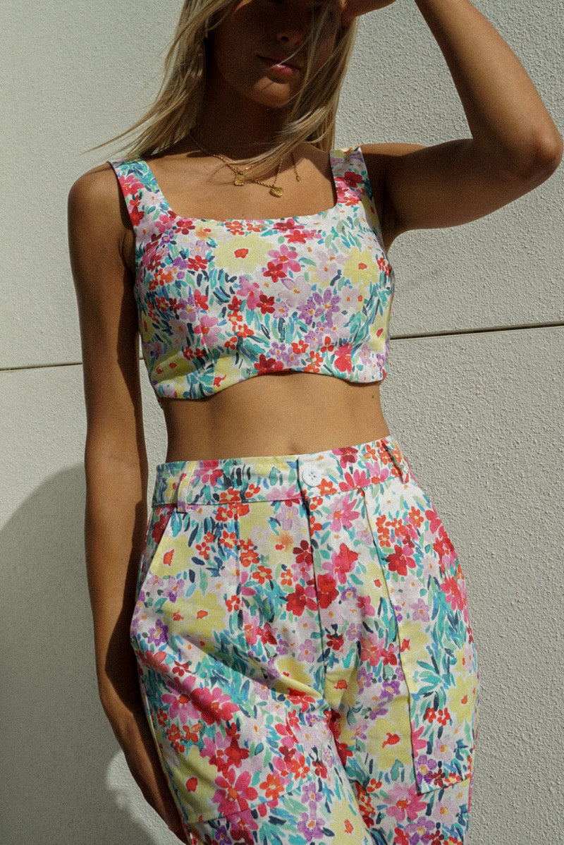 Midsummer Trouser Set — French Floral