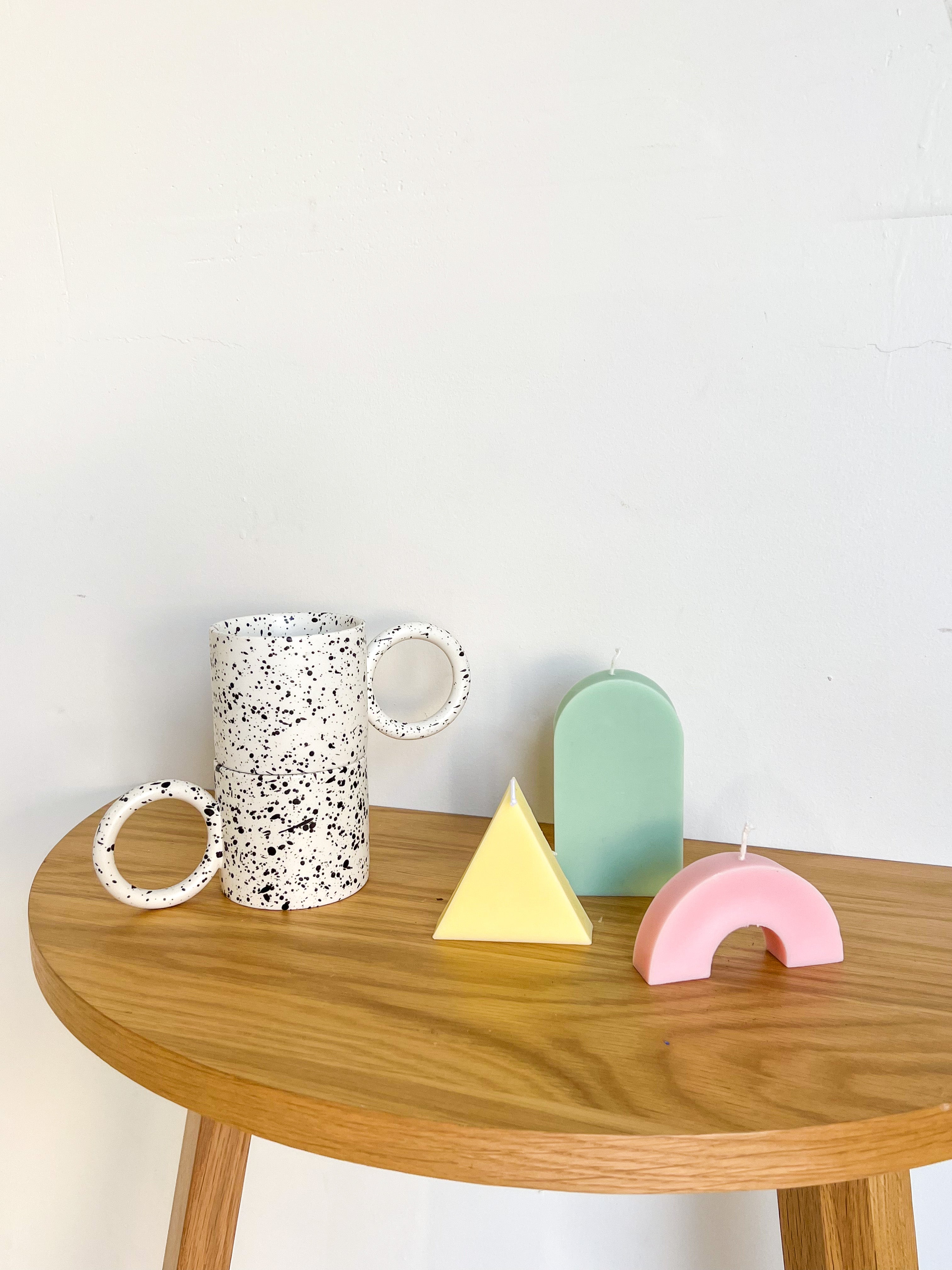 Spotted + Speckled Ceramic Mug