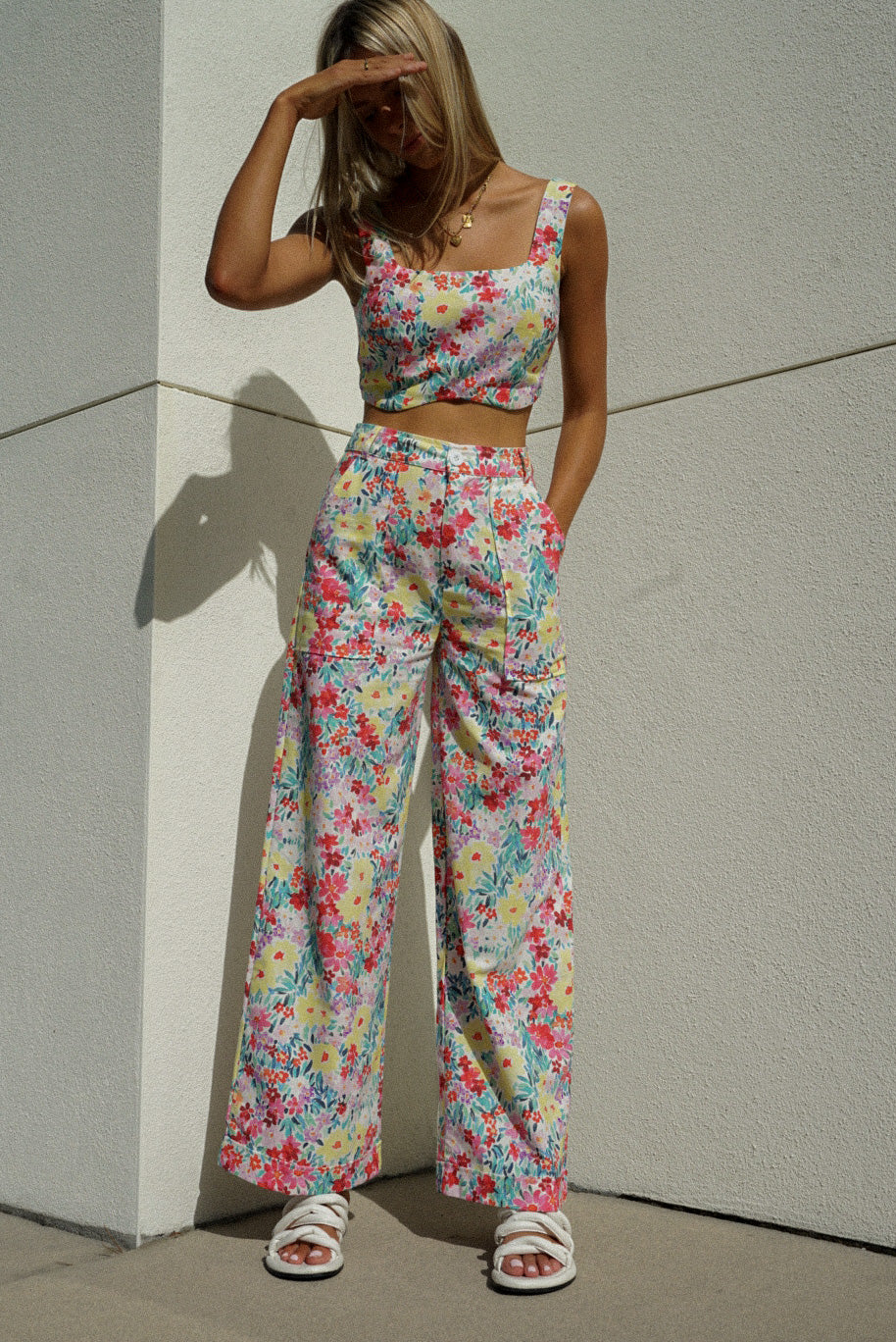 Midsummer Trouser Set — French Floral